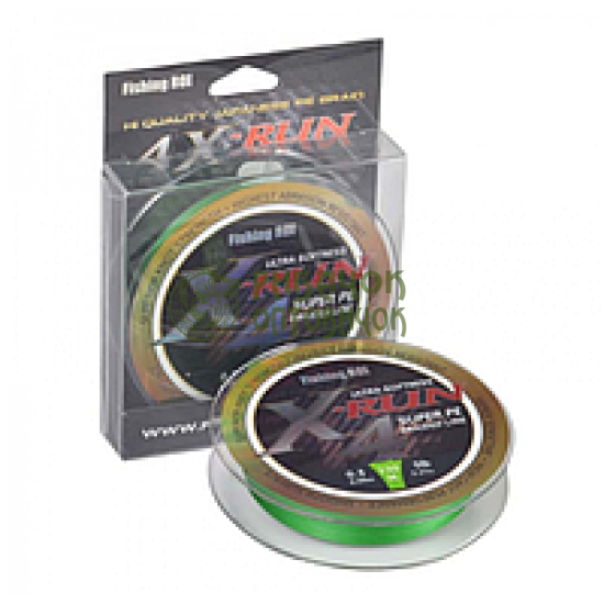 Шнур плетений Fishing ROI X-Run 4PE 150м 0.205mm grass green (M721)