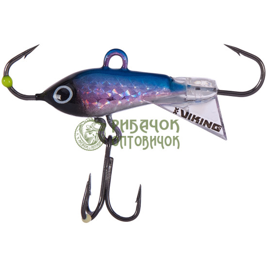 Балансир Viking Fishing Yeti Ice Jig 20mm 3.0g #1 Blue Glam