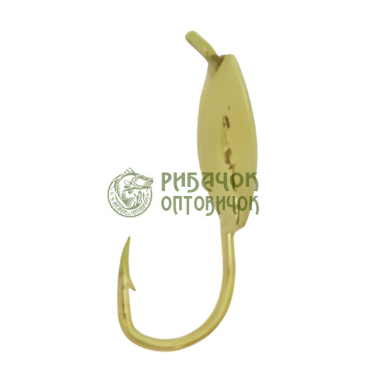 Морм. вольф. Fishing ROI Оливка з вушком 3mm gold (10шт/уп) (M400)