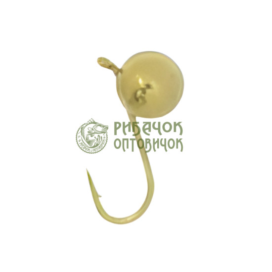 Морм. вольф. Fishing ROI Куля з вушком 3mm gold (10шт/уп) (M400)