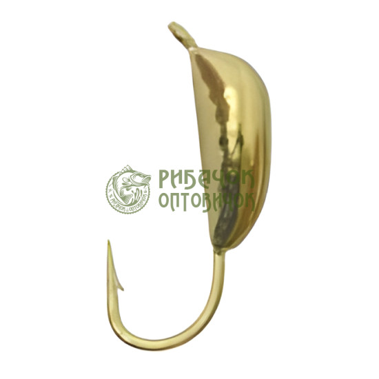 Морм. вольф. Fishing ROI Куля з вушком 2,5mm gold (10шт/уп) (M400)