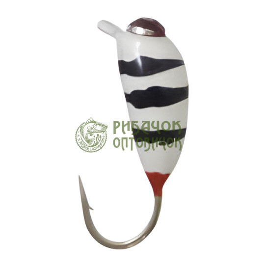 Морм. вольф. Fishing ROI Банан ризький з петлею і фарбуванням 3mm WN1P (10шт/уп) (M400)