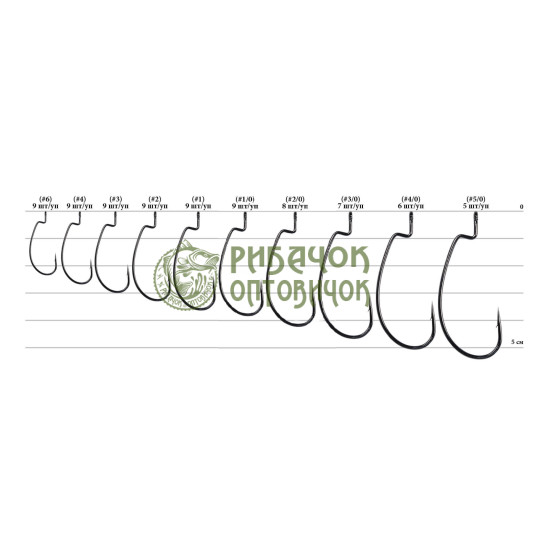 Гачок Decoy Worm17 Kg Hook 4/0, 6 шт/уп.
