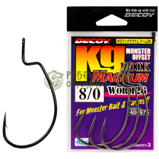 Гачок Decoy Worm26 Kg HOOK MAGNUM #10/0 (2 шт/уп)