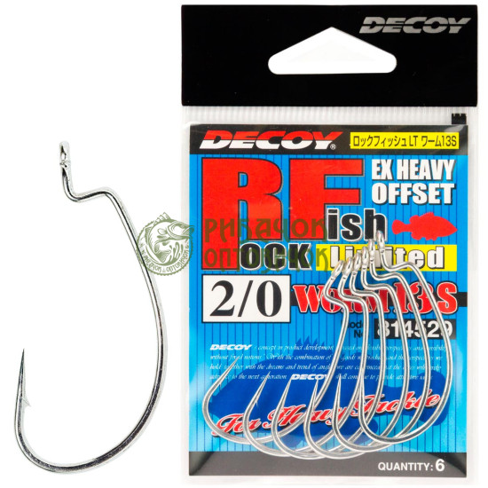 Гачок Decoy Worm13S Rock Fish Limited #2/0 (6 шт/уп)