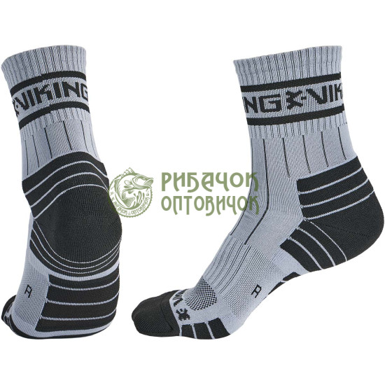 Шкарпетки Viking Fishing Arvid 2XL(46-48) сіро-чорний (Grey)