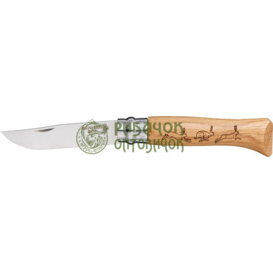 Ніж Opinel №8 VRI "Заець", дуб (002333)