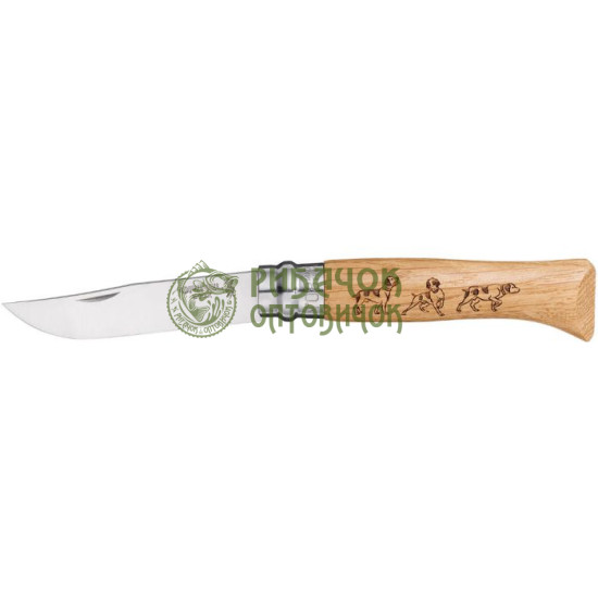 Ніж Opinel №8 VRI "Собака", дуб (002335)