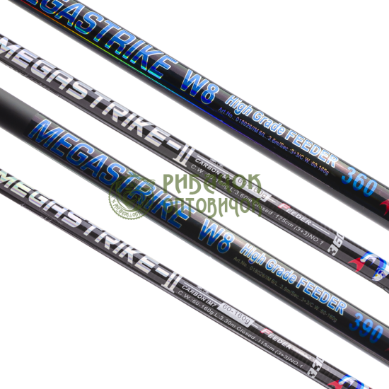 Вудилище фідерне Megastrike W8 High Grade Feeder 3+3 tips 3.30m 60-160g
