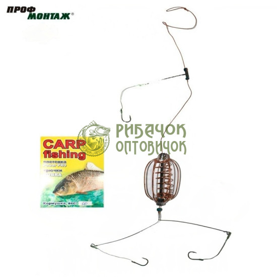 Сarp fishing Годівниця оснащена кавун нефарбована, (10шт/уп), 20г