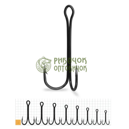 Gurza Double Hook Long Shank # 2 BN 50 шт.