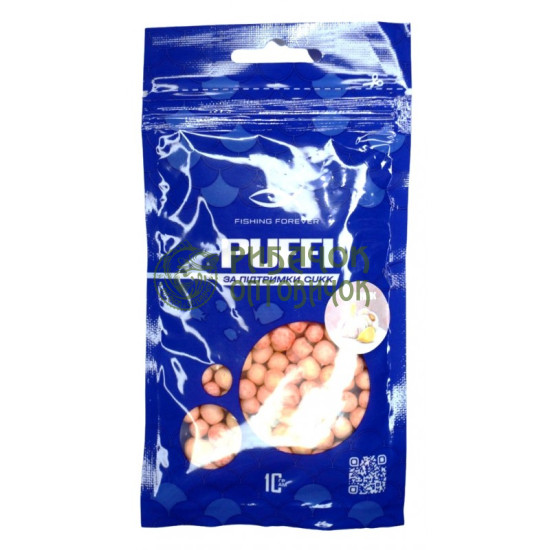 NEW "FF" Повітряне тісто (Cukk Puffi) Часник mini 10 гр.  (30шт/уп.)