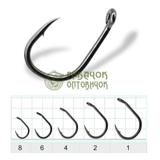 Гачок Gurza Aya Brazed Eye # 8 BC (Ø 0,81 мм) 9 шт. х 10