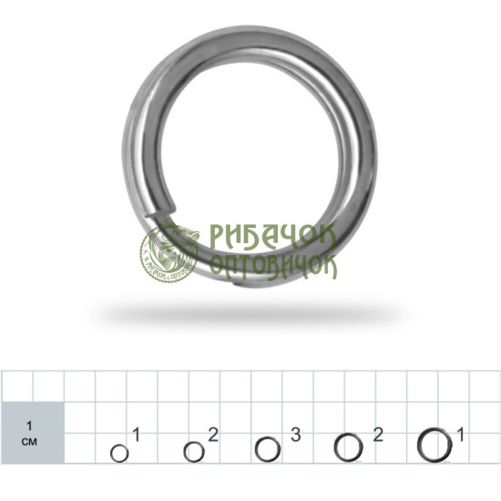 Gurza Split Ring L BN # 3 (діам. 4,5 мм, тест 5 кг) 10 шт. x 10