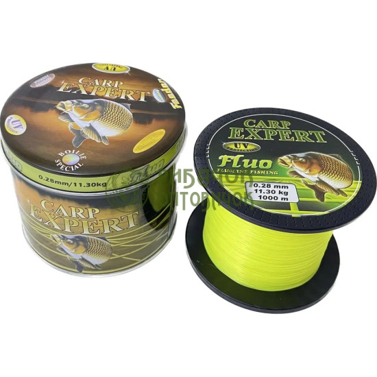 Жилка Carp Expert UV Fluo Yellow 1000м 0.28мм 11.3кг