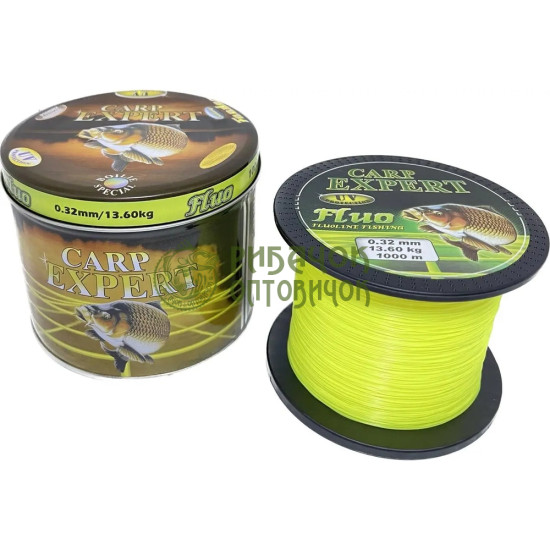 Жилка Carp Expert UV Fluo Yellow 1000м 0.32мм 13.6кг