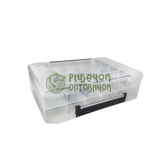 Коробка - органайзер двохстороння, знім. перегородки 300*210*86мм.