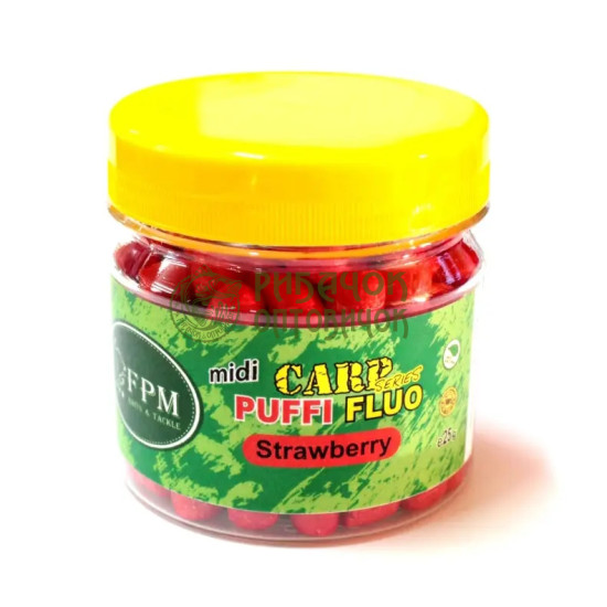 Fluo Carp Puffi midi Strawberry 25gr & Полуниця