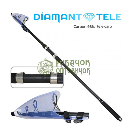 Вудилище на коропа "Diamant" Tele Carp 3.90m 80-200грм. (Телескоп.)