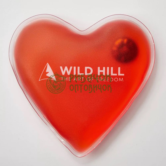 Грілка для рук Wild Hill reusable hand warmer L "Heart" (10.2*10.7см.) blue, red, yellow