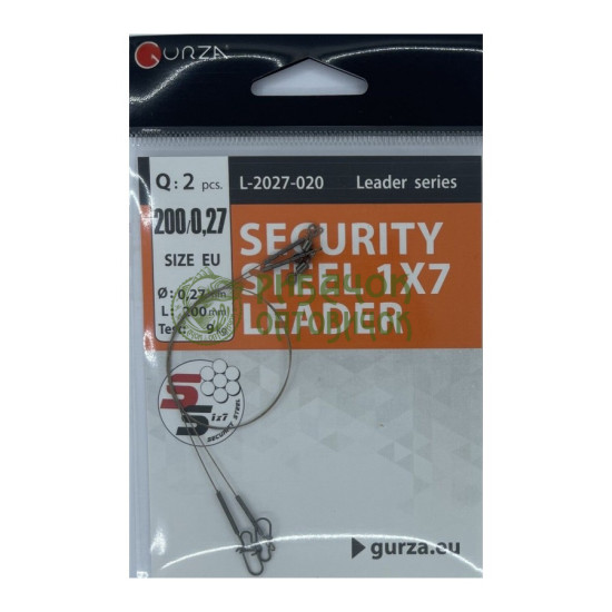 Gurza SECURITY STEEL 1x7 LEADER 250мм/0,27Ø 2шт. х10 (Test 9kg)