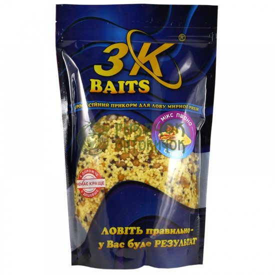 3Kbaits Зерновий МіКС Пшоно (спеції) 500г. (14шт/ящ)