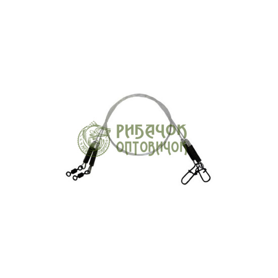 Повідець Ukrspin Orange Spinning Fluoro Sunline 30см 12кг(25lb)/0.6мм (2шт/уп)