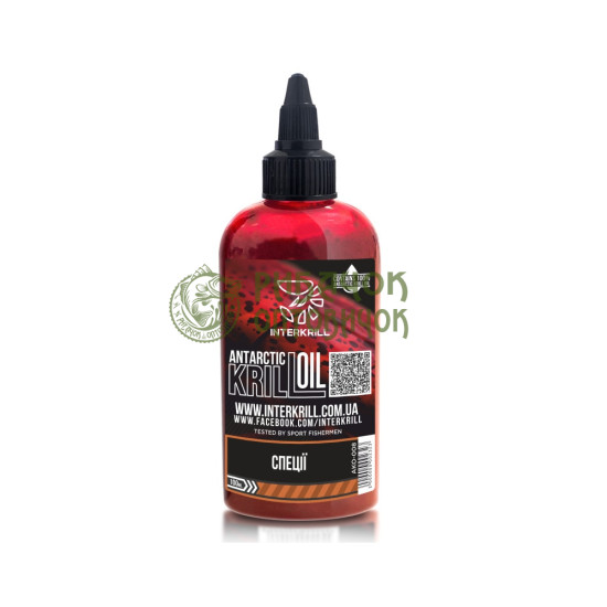 INTERKRILL Крилева олія "KRILL OIL" Спеції, 100мл. (ящик 15шт.)