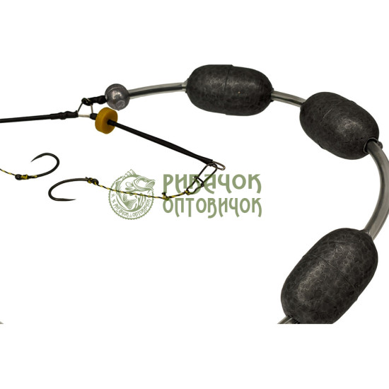 "Silver Carp Rigs" Снасть на товстолоба Придонна 2 гачки