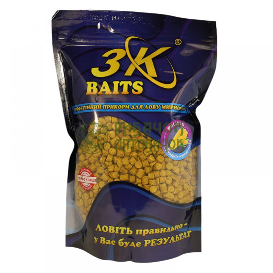 3Kbaits Pellets 6 мм (солодка кукурудза) 800 г.