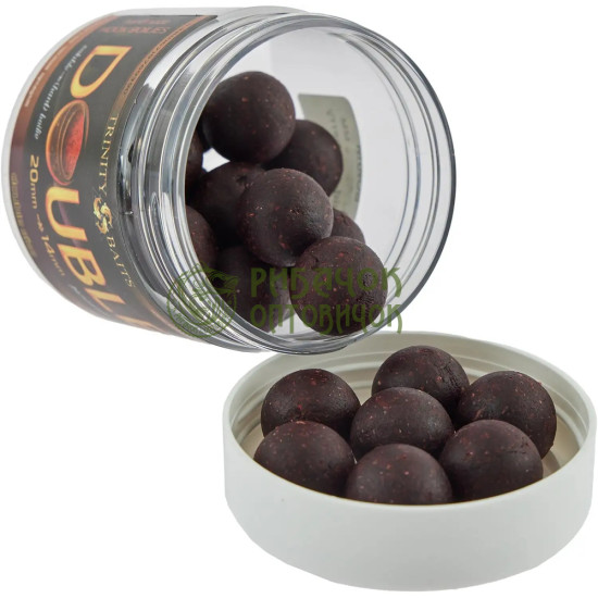 Trinity Baits Бойли насадочні Double 20=14 мм Squid-cranberry 100г (шт.)
