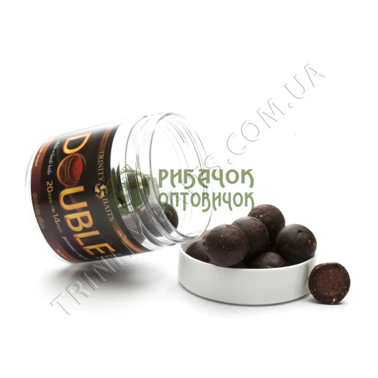 Trinity Baits Бойли насадочні Double 20=14 мм Belachan-Salmon 100г (шт.)