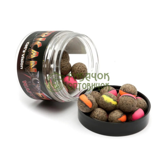 Triniti Baits Вафтерси AFRICAN FLY - cat's vision 14мм mix color (шт.)