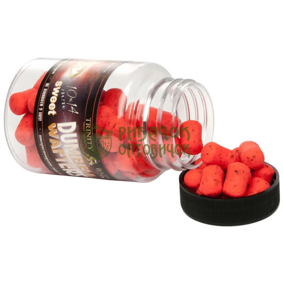 Trinity Baits Вафтерси-Дамбелси Sweet Line ULTRA STRAWB. JAM 8*12 (шт.)
