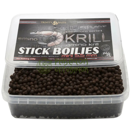 Trinity Baits Стік-міні бойли 5,5 мм KRILL-amino 500 г