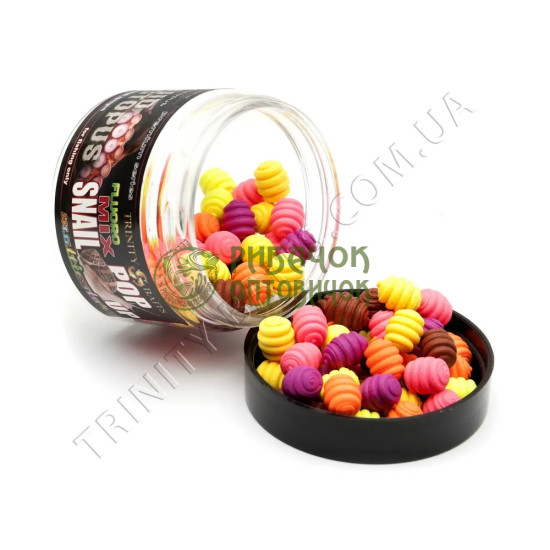 Trinity Baits Поп ап SNAIL SQUID fluoro mix 10*6мм
