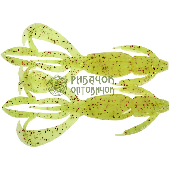 Keitech Crazy Flapper 4,4 (6шт/уп) к:pal#01 chartreuseredflake