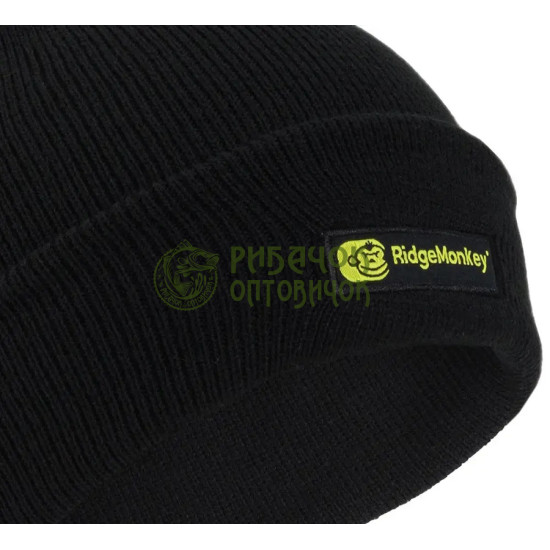 Шапка RidgeMonkey Bobble Beanie Hat Black