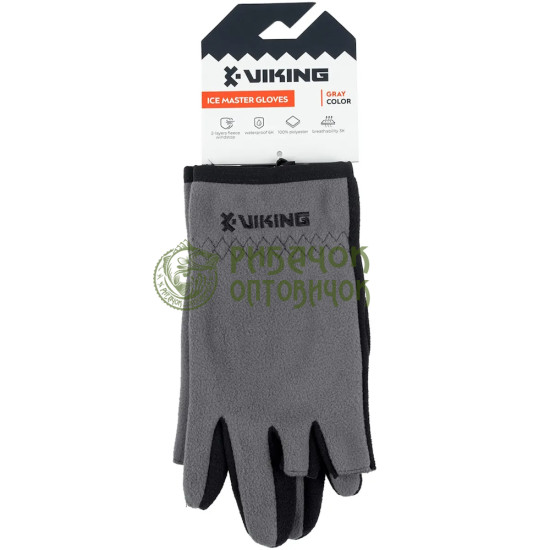 Рукавички Viking Fishing Ice Master Gloves M (fleece) classic к:grey-graphite