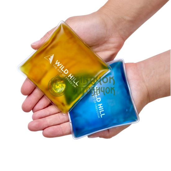 Грілка для рук Wild Hill reusable hand warmer L (9*9см. Х 2шт.) жовто-блакитний