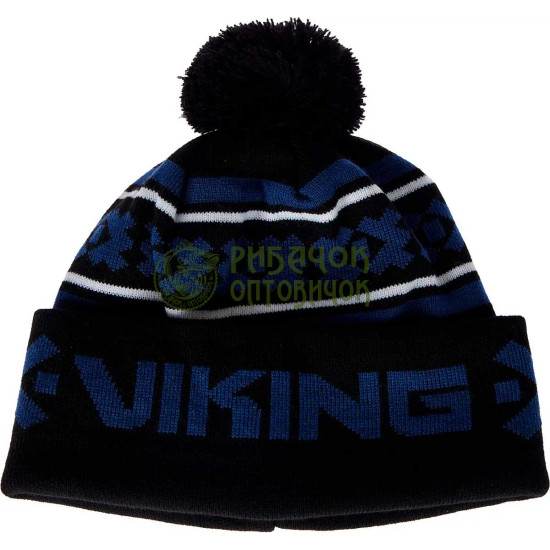 Шапка Viking Fishing з помпоном 58 к:blue