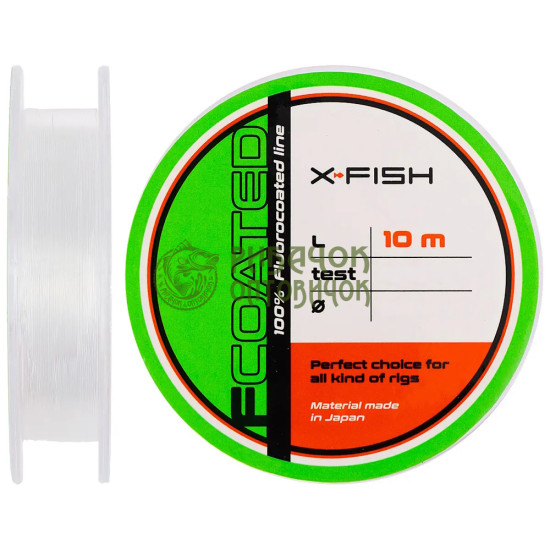 Флюорокарбон X-Fish FCoated 10m 0.37mm 10,8kg