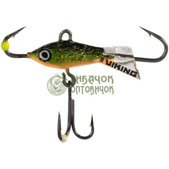 Балансир Viking Fishing Yeti Ice Jig 20mm 3.0g #18 Golden Green