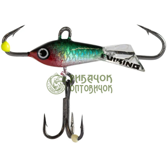 Балансир Viking Fishing Yeti Ice Jig 15mm 1.5g #19 Green Anchovy