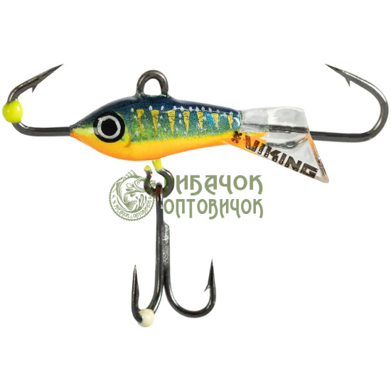 Балансир Viking Fishing Yeti Ice Jig 15mm 1.5g #21 Kingfisher Green
