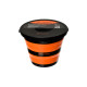Відро Forrest Folding Bucket with cover (силіконове з кришкою) помаранчевий  5л.