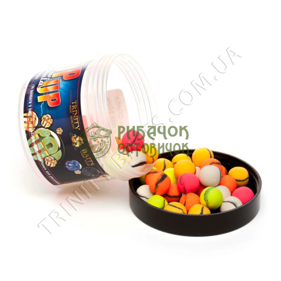 Trinity Baits Поп ап Multicolor СЛИВА (з чорн.пол. ) 25 г 8 мм (шт.)