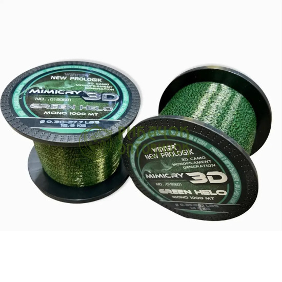 Волосінь Winner NEW PROLOGIK MIMICRY 3D Green Helo 1000 м, 0,28 mm