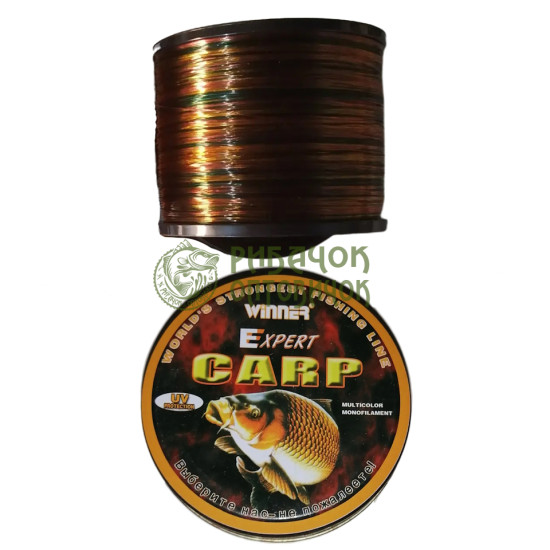 Волосінь Winner EXPERT CARP Multicolor 1000 м, 0,35 mm