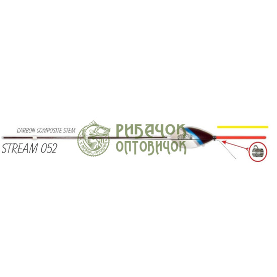 Поплавець Бальза "STREAM" mod. 052 (10 шт в уп) 1,8gr